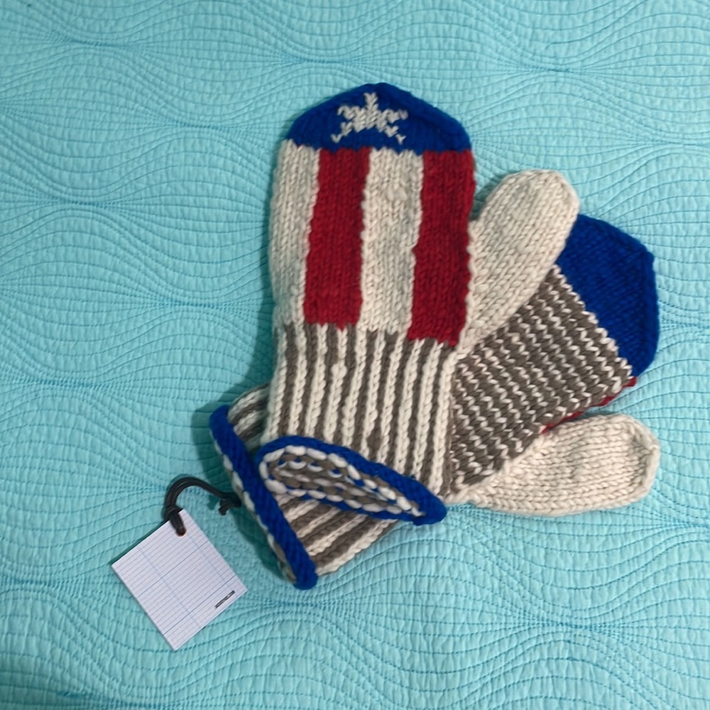 Jack Spade Flag Wool Mittens